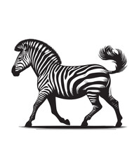 zebra vector art,graphics zebras icons set,vintage illustration zebra clipart,vector zebras flat style artwork design