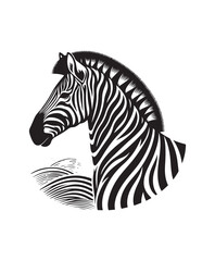 zebra vector art,graphics zebras icons set,vintage illustration zebra clipart,vector zebras flat style artwork design