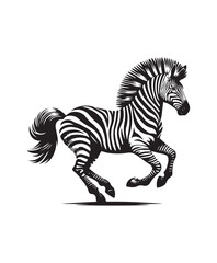 zebra vector art,graphics zebras icons set,vintage illustration zebra clipart,vector zebras flat style artwork design