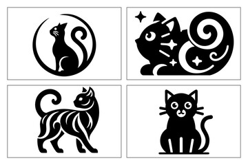 Cat Shape Icon Sign