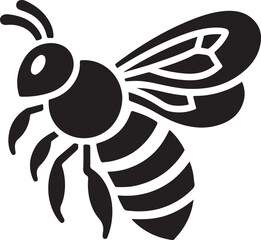 Bee logo. Bee silhouettes. Bee logo template. Bee Vector illustration. Honey Bee icon, honey bee silhouette