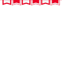 Indonesia Flag Curtain Header