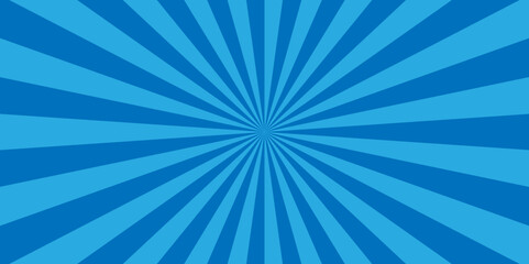 Vector abstract blue sunburst and ray wallpaper design. modern light ray sun art vintage backdrop texture background.	
