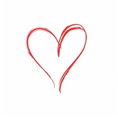 Minimalist Line Art Heart for Valentine's Day
