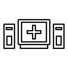 Obraz premium illustration of a black and white icon