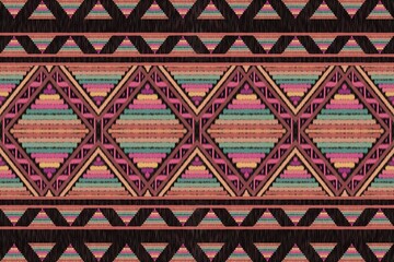 Abstract Ethnic Art, ikat, Tribal Seamless Patterns, Fabric Patterns, Clothing, Prints, Pattern, Aztec Geometric Art, Covers, Folk Embroidery, Carpet Design, Wallpaper, Wrapping, Fabric.