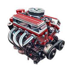 Powerful Engine Illustration