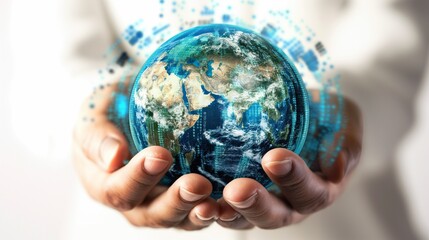 Global network business connection data concept