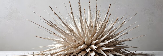 Naklejka premium Abstract Dry Plant with Spiky Texture.