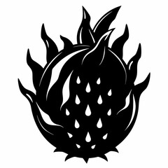 Dragon Fruit Black silhouette