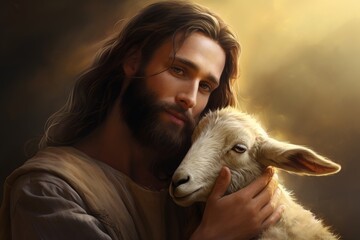 Jesus shows love and kindness to all. Generated Ai