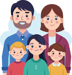 Colorful Family vector design for various uses