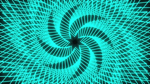 light green star lines, 3D animation with beautiful patterns. abstract