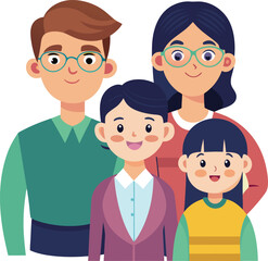 Obraz premium Colorful Family vector design for various uses
