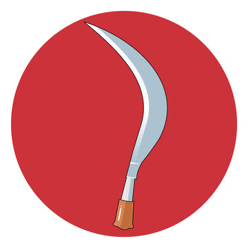 vektor celurit traditional weapon madura indonesia.eps