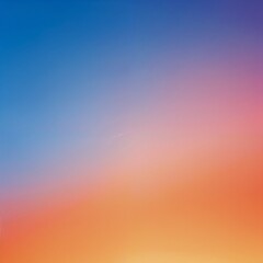 A gradient sunset sky transitioning from warm orange to deep blue, creating a stunning and colorful display. Perfect for backgrounds, nature themes, and evening scenes.