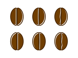 シンプルなコーヒー豆版ズレマークセットD