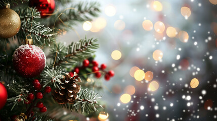 Festive Christmas Ornament Close-Up