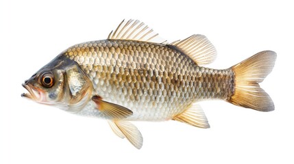 Photorealistic Fish on White Background Isolated