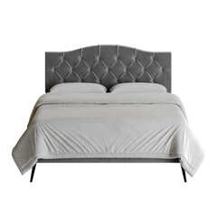 A bed, colorful design, bed, no background, different design, png, white background, isolated, abstract, 3d model.