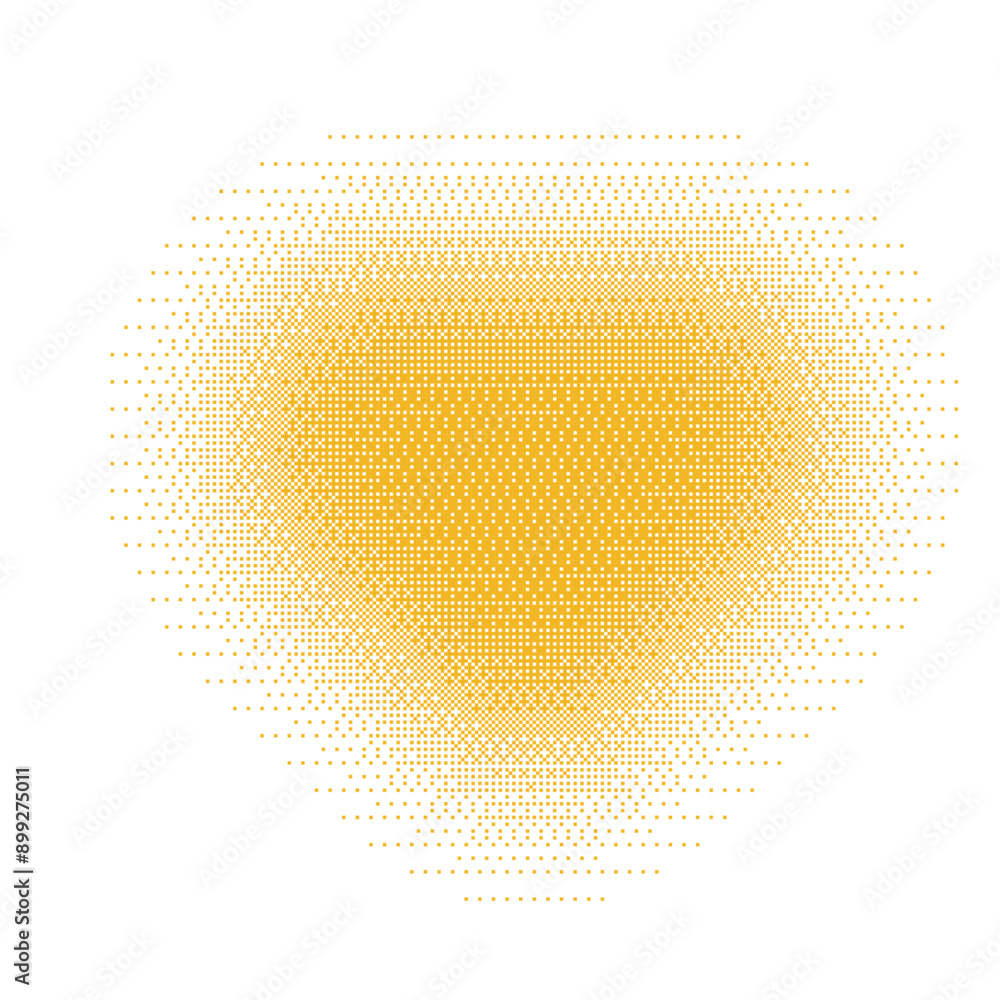 Poster gothic yellow heart with grunge texture and halftone gradient. y2k gradient dot gothcore style. flat