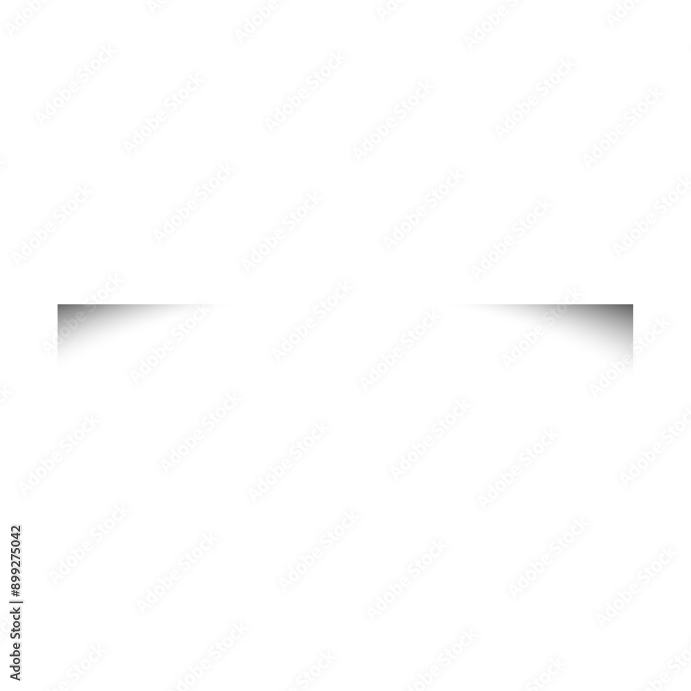 Poster realistic shadow box effect with light and shade. square shadow on paper transparent. flat vector il
