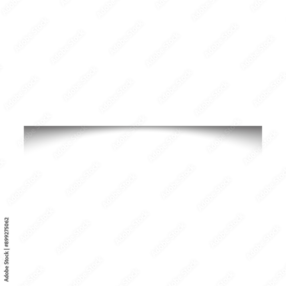 Poster realistic shadow box effect with light and shade. square shadow on paper transparent. flat vector il