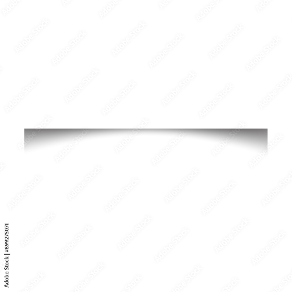 Poster realistic shadow box effect with light and shade. square shadow on paper transparent. flat vector il