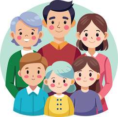 Colorful Family vector design for various uses