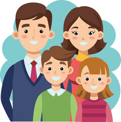 Colorful Family vector design for various uses
