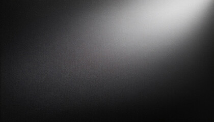 Black, White, and Grey Gradient Background with Smooth Grunge Grainy Noise Texture, Ideal for Minimalist Poster Design