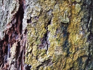 Close up shoot of old tropical rainforest wood texture