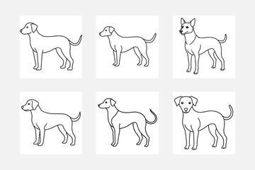 Explore Adorable Dog Line Art for Kids
