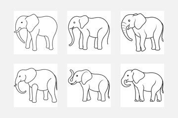 Engaging Elephant Illustrations for Kids Coloring Fun
