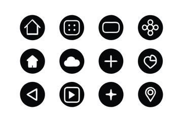 set of icons for web design vector illustration 
