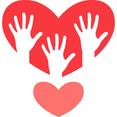 Obraz premium Love Charity Hand