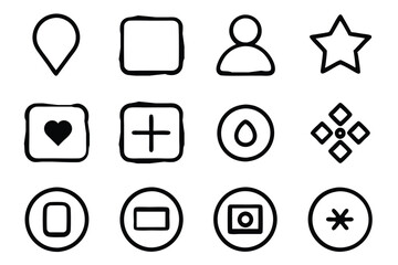 set of icons for web design vector illustration 