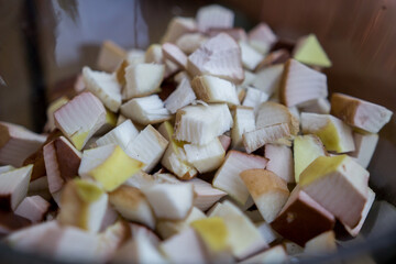 prepared mushrooms in a bowl