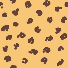 Cheetah skin print in safari colors. Vector illustration