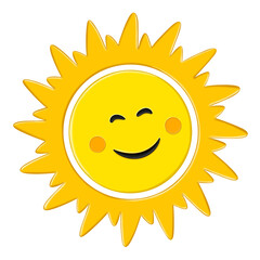 modern cute geometric seamless  with sun. Funny sunshine illustration. Smiling sun in shapes.