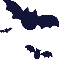 Halloween Bats Silhouette