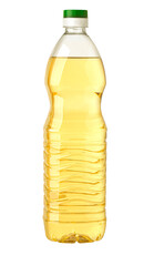 plastic oil bottle isolated
