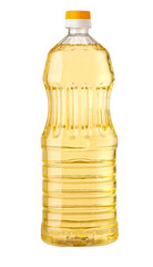 plastic oil bottle isolated