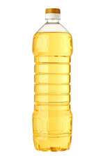plastic oil bottle isolated