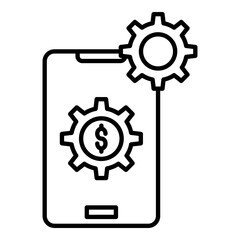 gear icon vector illustration