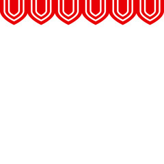 Obraz premium Indonesian Flag Curtain Header