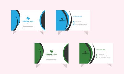 Business card design, Template