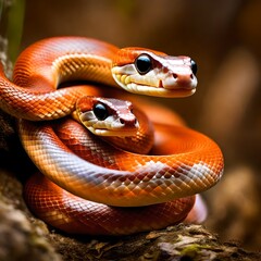 Fototapeta premium close up of a snake
