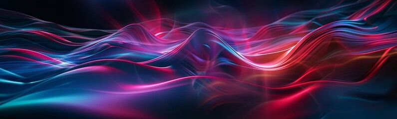 Dark holographic background, sense of technology, lines, simple atmosphere