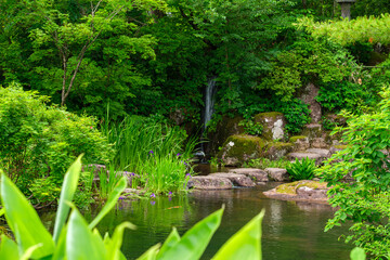 Obraz premium 目黒邸の庭園